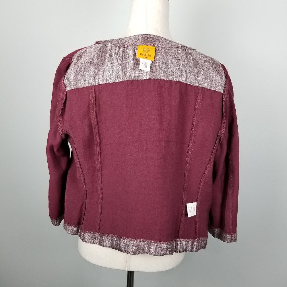Ruby Rd Irridesent Shacket 14P - Picture 5 of 5